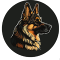 A german shepherd dog