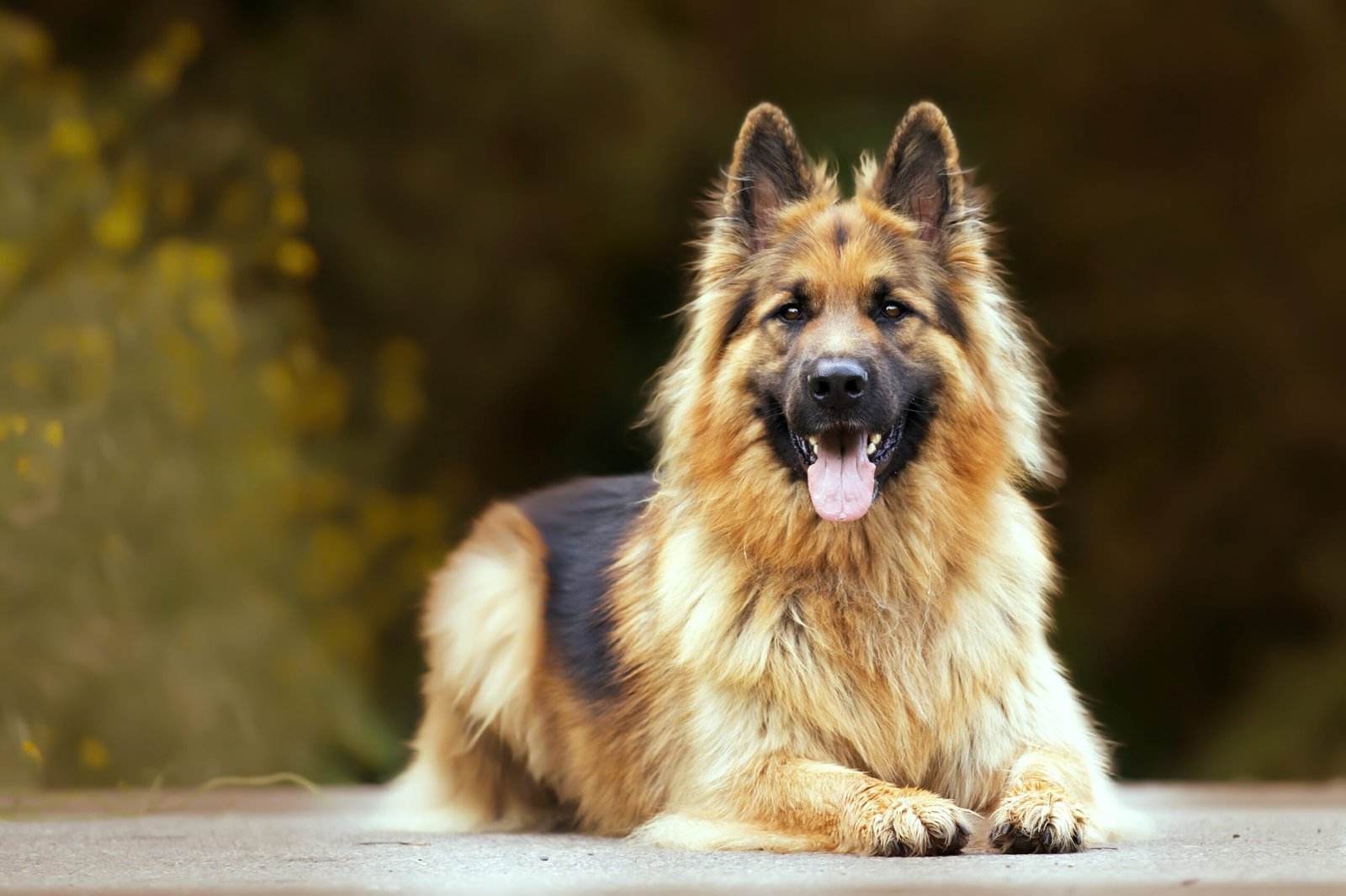 a german shepherd sitting - german shepherd